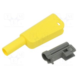 1 pcs x STu00c4UBLI - 66.2027-24 - Case, 32A, yellow, 55.4mm, for banana plugs