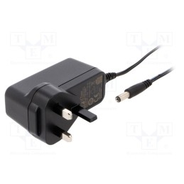 1 pcs x XP POWER - VEL24US120-UK-JA - Power supply: switched-mode, plug, 12VDC, 2A, 24W, Out: 5,5/2,1