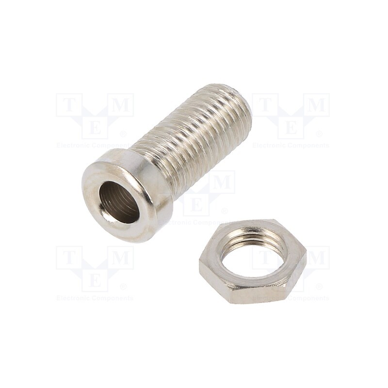 1 pcs x SCHu00dcTZINGER - BU 405 NI - Socket, 4mm banana, 32A, 33VAC, 70VDC, nickel plated, -40÷110°C