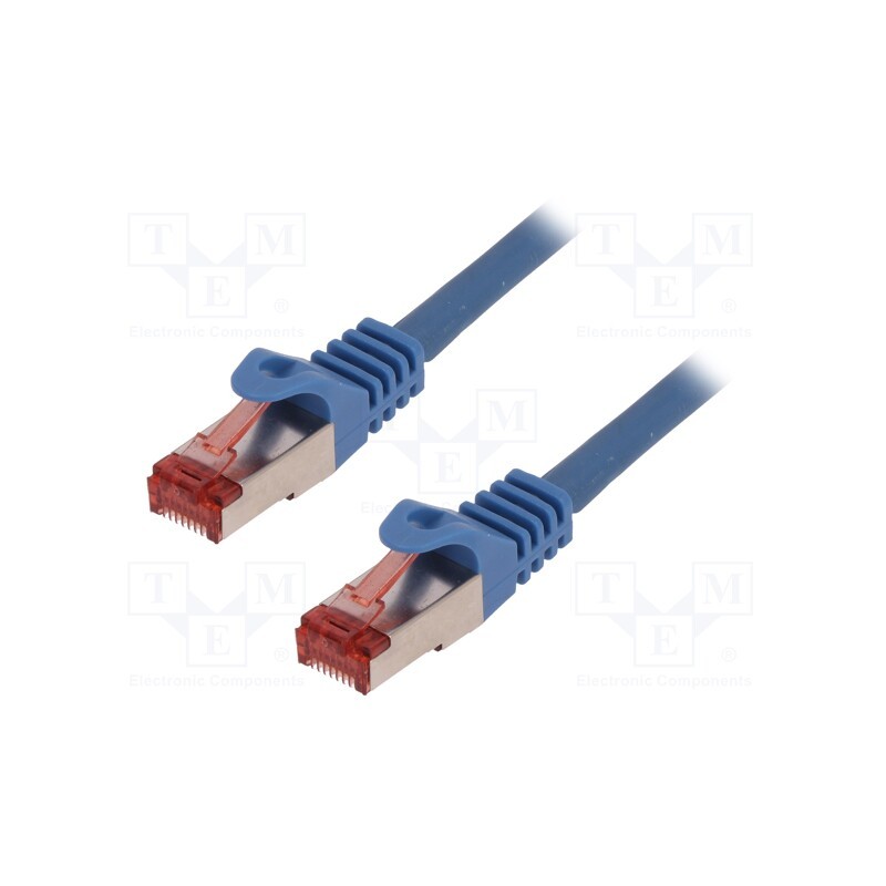 1 pcs x LOGILINK - CQ2046S - Patch cord, S/FTP, 6, stranded, Cu, LSZH, blue, 1.5m, 27AWG