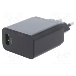 1 pcs x Goobay - 44954 - Power supply: switched-mode, plug, 5VDC,, 18W, Plug: EU, Out: USB