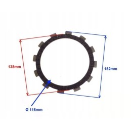 Clutch disc shineray atv shineray 300 ste