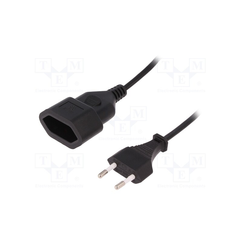 1 pcs x LOGILINK - CP124 - Extension lead, Sockets: 1, black, 3m