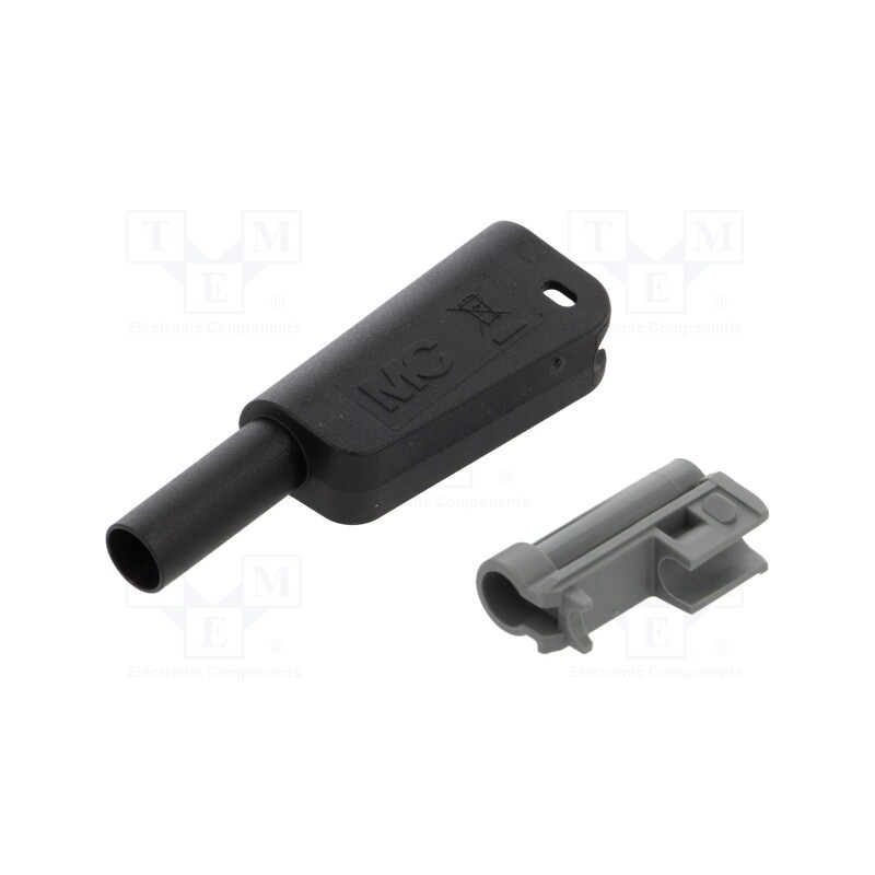 1 pcs x STu00c4UBLI - 66.2027-21 - Case, 32A, black, 55.4mm, for banana plugs