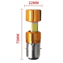 LED bulb motorcycle motor ba20d h6 s2 3400lm gold