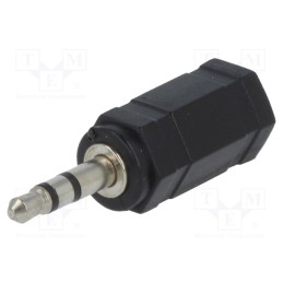 1 pcs x LOGILINK - CA1102 - Adapter, Jack 2.5mm socket,Jack 3.5mm plug, black