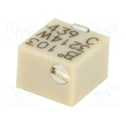 1 pcs x BOURNS - 3214W-1-103E - Potentiometer: mounting, vertical,multiturn, 10kΩ, 250mW, SMD