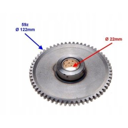 Free wheel of electric starter atv250 st 9c