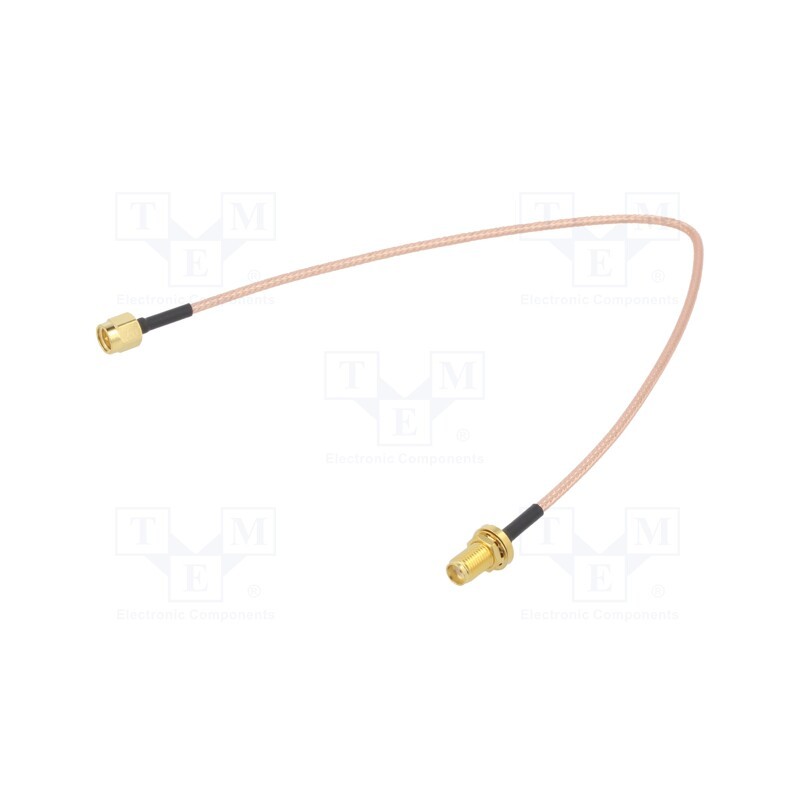 1 pcs x MUELLER ELECTRIC - BU-4150031048 - Cable, 50Ω, 1.22m, RP-SMA female,SMA plug, shielded, -65÷150°C