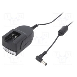 1 pcs x CINCON - TR18RDM120-01G13-BK-BK VI - Power supply: switched-mode, plug, 12VDC, 1.5A, 18W, Out: 5,5/2,1