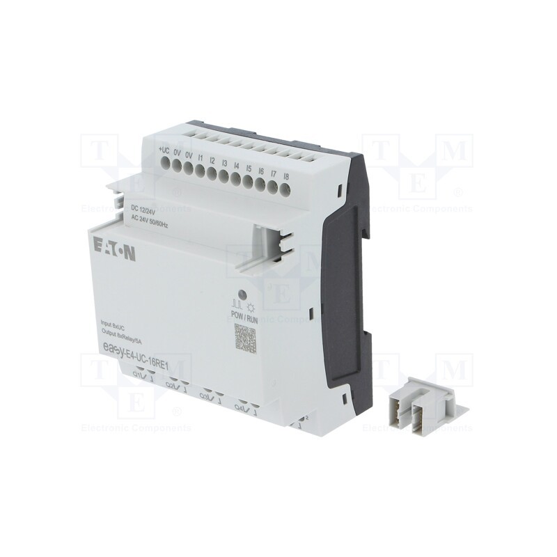1 pcs x EATON ELECTRIC - EASY-E4-UC-16RE1 - Module: extension, IN: 8, OUT: 8, OUT 1: relay, 5A, easyE4, 12÷24VDC