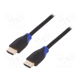 1 pcs x LOGILINK - CH0064 - Cable, HDMI 2.0, HDMI plug,both sides, 5m, black