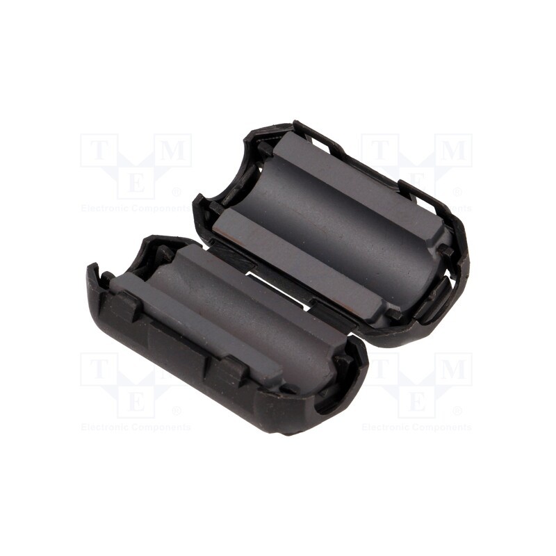 1 pcs x FERROCORE - FLF-902 - Ferrite: two-piece, on round cable, Ø: 9mm, 80Ω, A: 19.5mm, B: 18mm