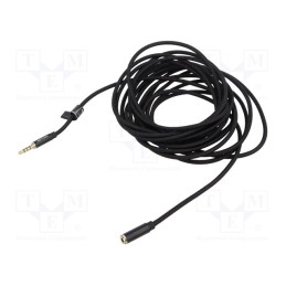 1 pcs x VENTION - BHCBJ - Cable, Jack 3.5mm 4pin socket,Jack 3,5mm 4pin plug, 5m, black