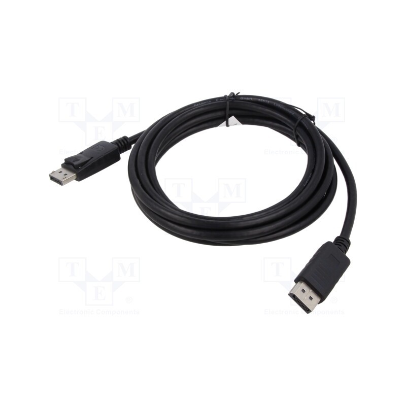1 pcs x DIGITUS - AK-340103-050-S - Cable, DisplayPort 1.1a,HDCP 1.3, DisplayPort plug,both sides