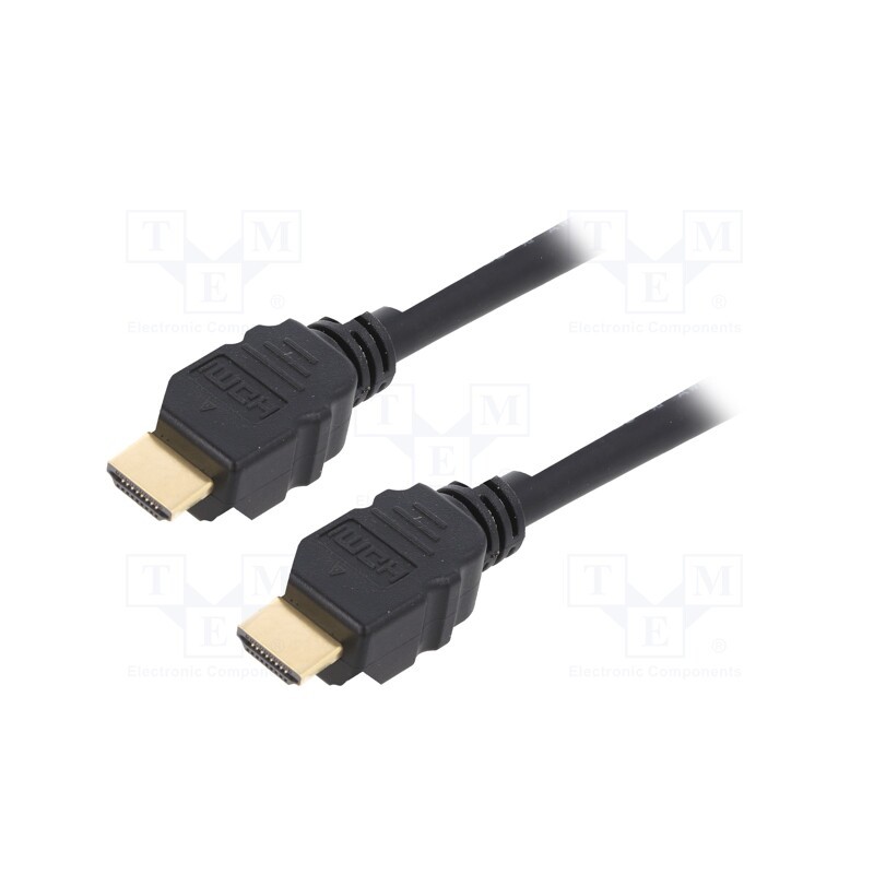 1 pcs x DIGITUS - AK-330124-050-S - Cable, HDMI 2.1, HDMI plug,both sides, 5m, black