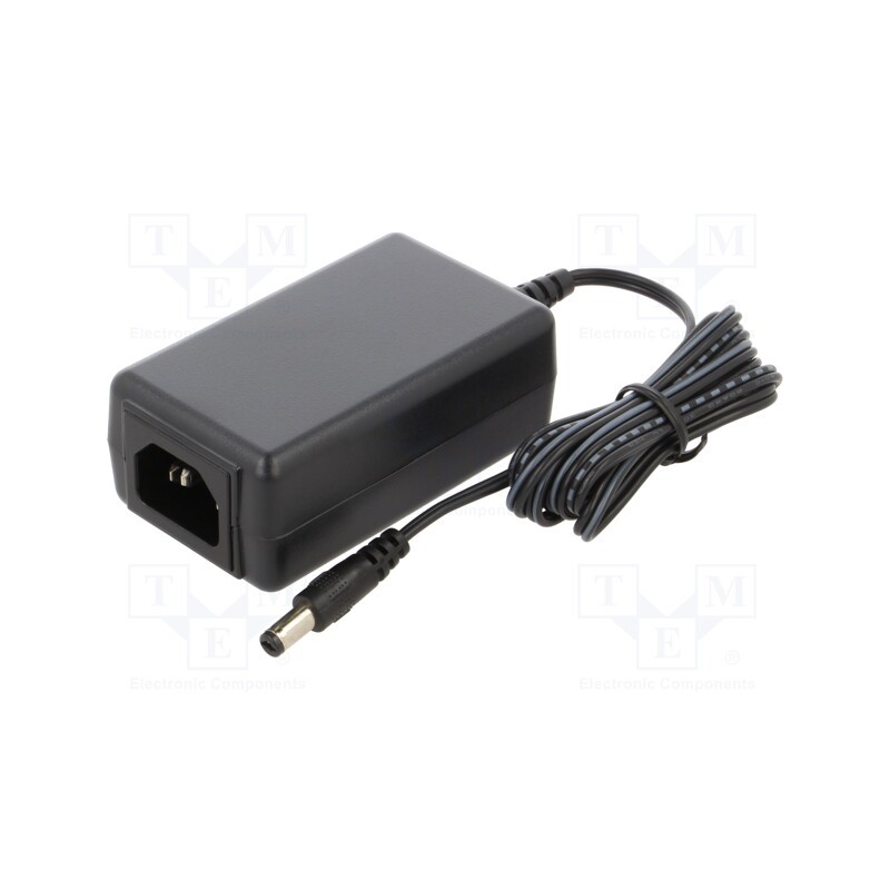 1 pcs x MEAN WELL - SGAS15A09-P1J - Power supply: switched-mode, 9VDC, 1.66A, Out: 5,5/2,1, 15W, 84%