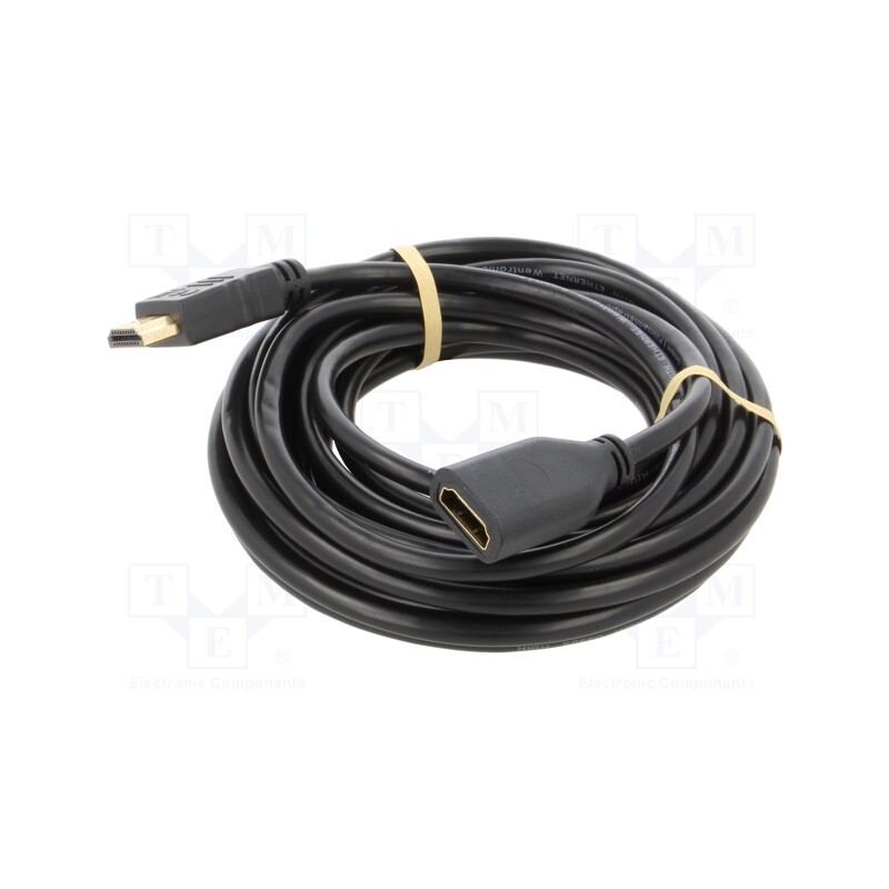 1 pcs x Goobay - 61313 - Cable, HDCP 2.2,HDMI 2.0, HDMI socket,HDMI plug, 5m, black