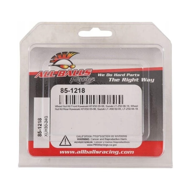 Front rear wheel nuts All Balls 85 1218