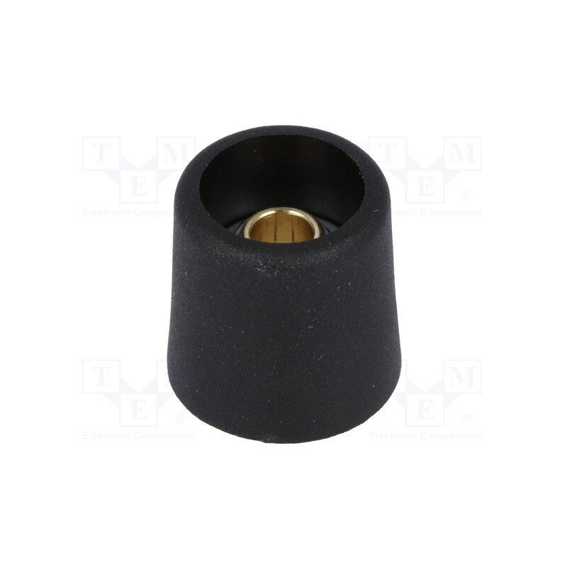 1 pcs x OKW - A3116069 - Knob, without pointer, polyamide, Øshaft: 6mm, Ø16x16mm, black
