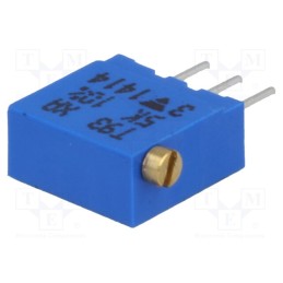 1 pcs x VISHAY - T93XA502KT20 - Potentiometer: mounting, multiturn, 5kΩ, 500mW, THT, ±10%, linear