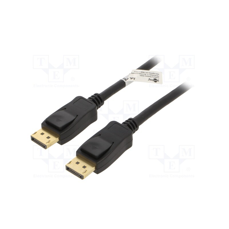 1 pcs x Goobay - 49973 - Cable, DisplayPort 1.4,HDCP 2.2, DisplayPort plug,both sides