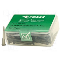 10 pcs x FISNAR - 8001264 - Needle: plastic, 1.25', Size: 16, double tapered,straight, 1.2mm