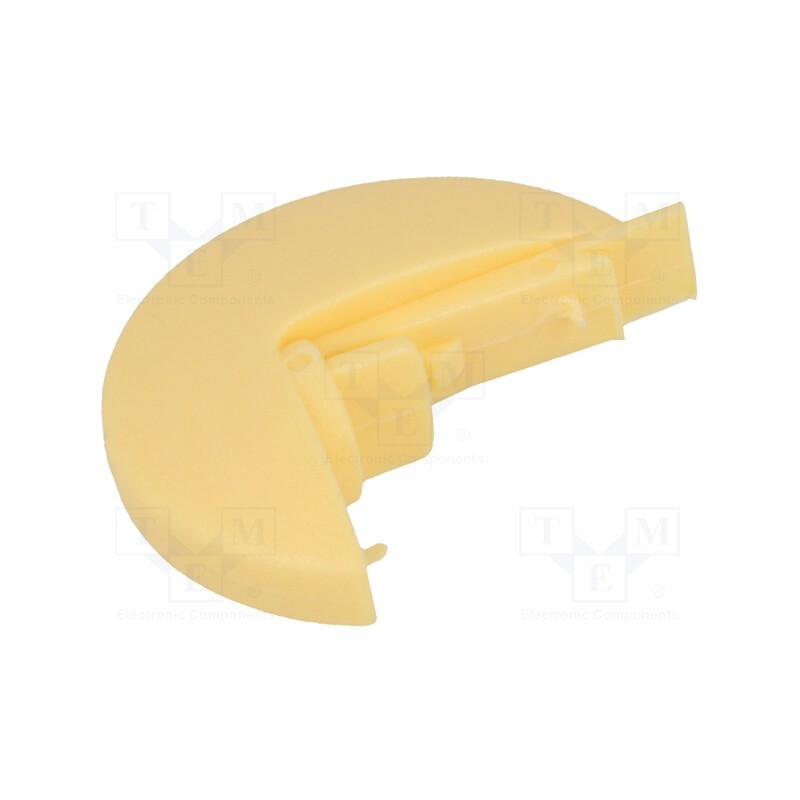 1 pcs x OKW - A1103004 - Pointer, plastic, yellow, push-in, disk, A10