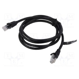 1 pcs x VENTION - IBEBL - Patch cord, U/UTP, 6, stranded, CCA, PVC, black, 10m, 26AWG