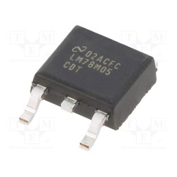 1 pcs x TEXAS INSTRUMENTS - LM78M05CDT/NOPB - IC: voltage regulator, linear,fixed, 5V, 0.5A, TO252, SMD,