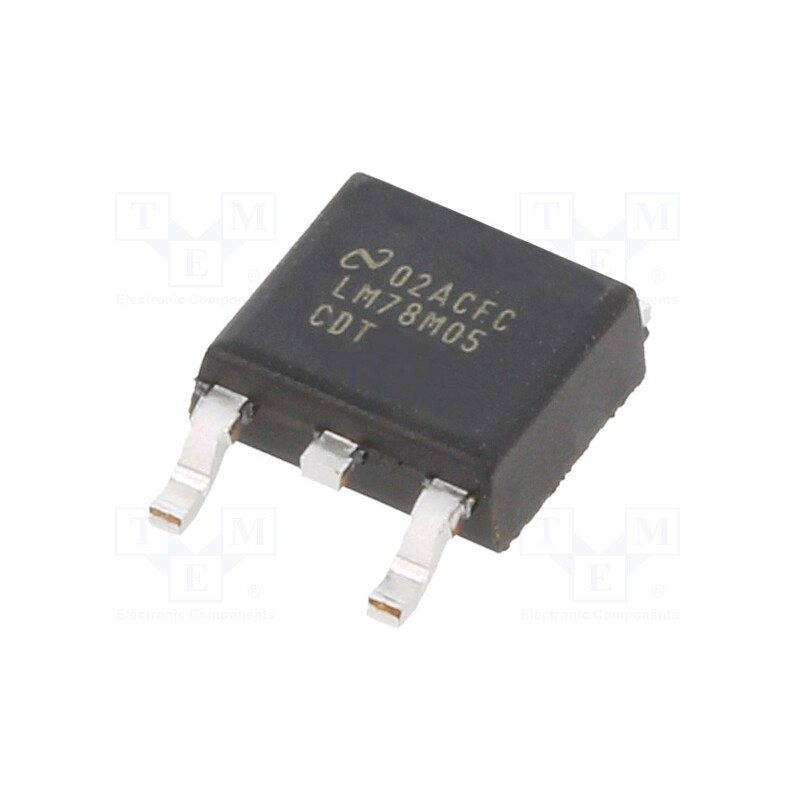 1 pcs x TEXAS INSTRUMENTS - LM78M05CDT/NOPB - IC: voltage regulator, linear,fixed, 5V, 0.5A, TO252, SMD,