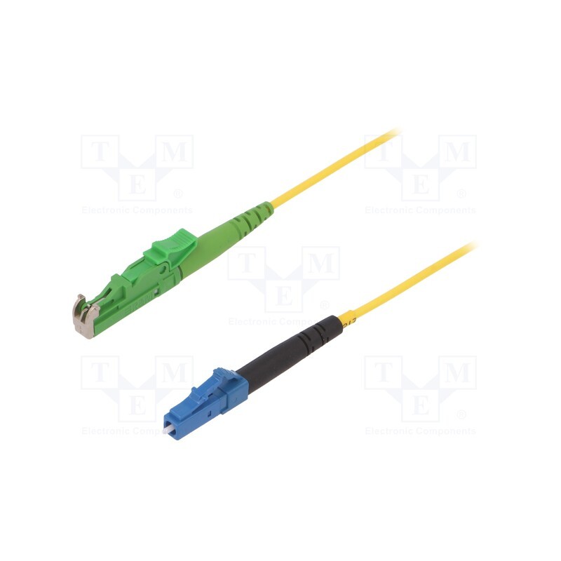 1 pcs x FIBRAIN - G-LC-E2A-S-001.0-SX-D-18Y - Fiber patch cord, LC/APC,LC/UPC, 1m, Optical fiber: 9/125um, Gold