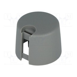 1 pcs x OKW - A1020648 - Knob, with pointer, plastic, Øshaft: 6mm, Ø20x16mm, grey, push-in
