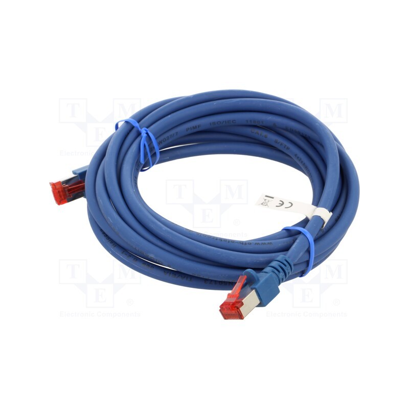1 pcs x HELUKABEL - 803002 - Patch cord, S/FTP, 6, stranded, Cu, LSZH, blue, 3m, 27AWG