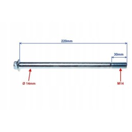 Swing arm axle for suzuki gn125 gn 125 m14x220