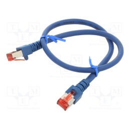 1 pcs x HELUKABEL - 802999 - Patch cord, S/FTP, 6, stranded, Cu, LSZH, blue, 0.5m, 27AWG