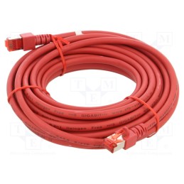 1 pcs x HELUKABEL - 802996 - Patch cord, S/FTP, 6, stranded, Cu, LSZH, red, 7.5m, 27AWG
