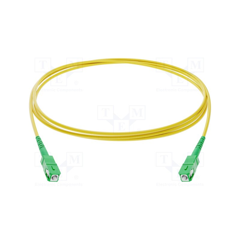 1 pcs x FIBRAIN - G-SCA-SCA-S-020.0-SX-D-28-Y - Fiber patch cord, SC/APC,both sides, 20m, Optical fiber: 9/125um