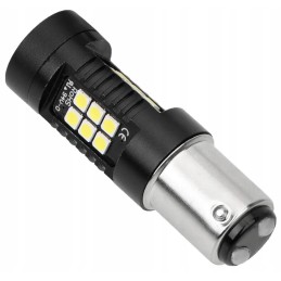 Double filament bulb P21 5W Bay15D white 21 LEDs