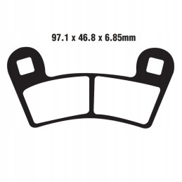 Front pads Polaris Outlaw 450 mxr 525 irs 08 11