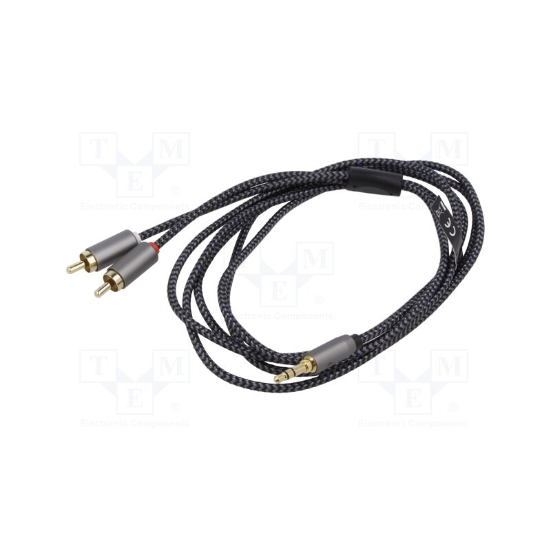 1 pcs x Goobay - 65277 - Cable, Jack 3.5mm 3pin plug,Jack 3.5mm 3pin angled plug, 0.5m