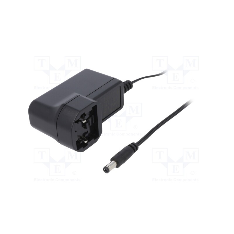 1 pcs x MEAN WELL - GEM06I07-P1J - Power supply: switched-mode, plug, 7.5VDC, 0.8A, 6W, Out: 5,5/2,1