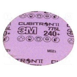 5 pcs x 3M - 775L P240 125MM B/O CUBITRON II - Wheel, 125mm, Granularity: 240, w/o holes, CUBITRON II