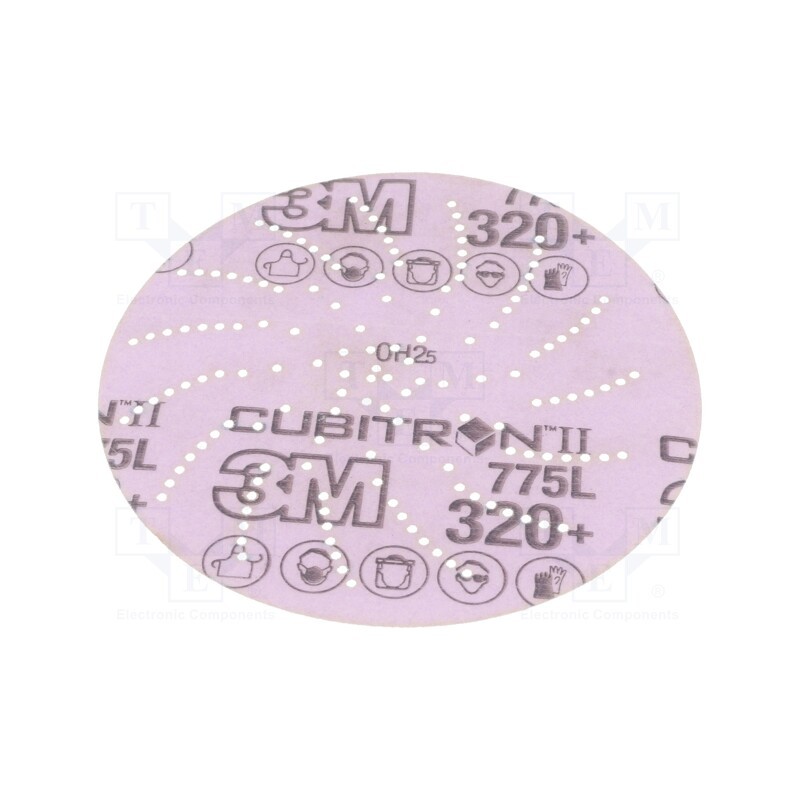 5 pcs x 3M - 775L P320 125MM CUBITRON II - Wheel, 125mm, Granularity: 320, with holes, CUBITRON II