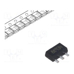 1 pcs x STMicroelectronics - L78L12ABUTR - IC: voltage regulator, linear,fixed, 12V, 0.1A, SOT89, SMD, ±4%