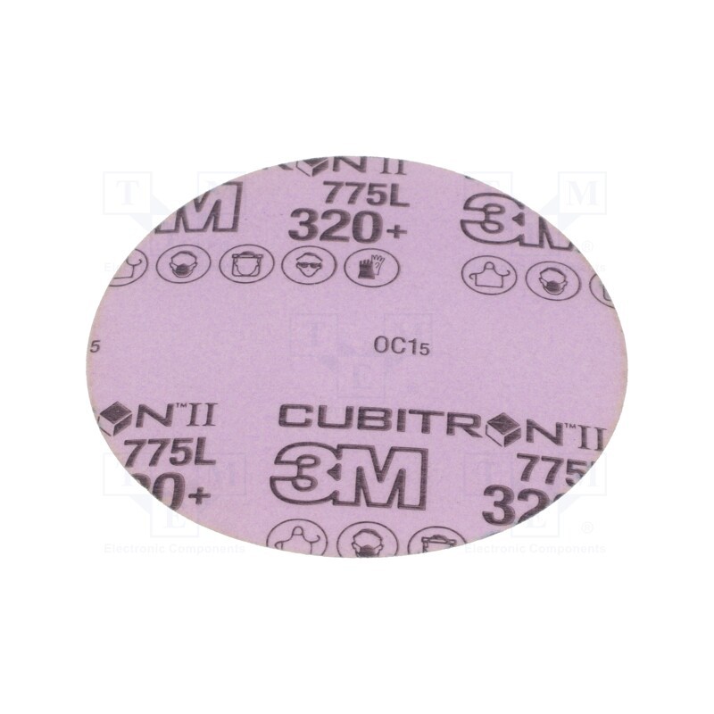 5 pcs x 3M - 775L P320 125MM B/O CUBITRON II - Wheel, 125mm, Granularity: 320, w/o holes, CUBITRON II