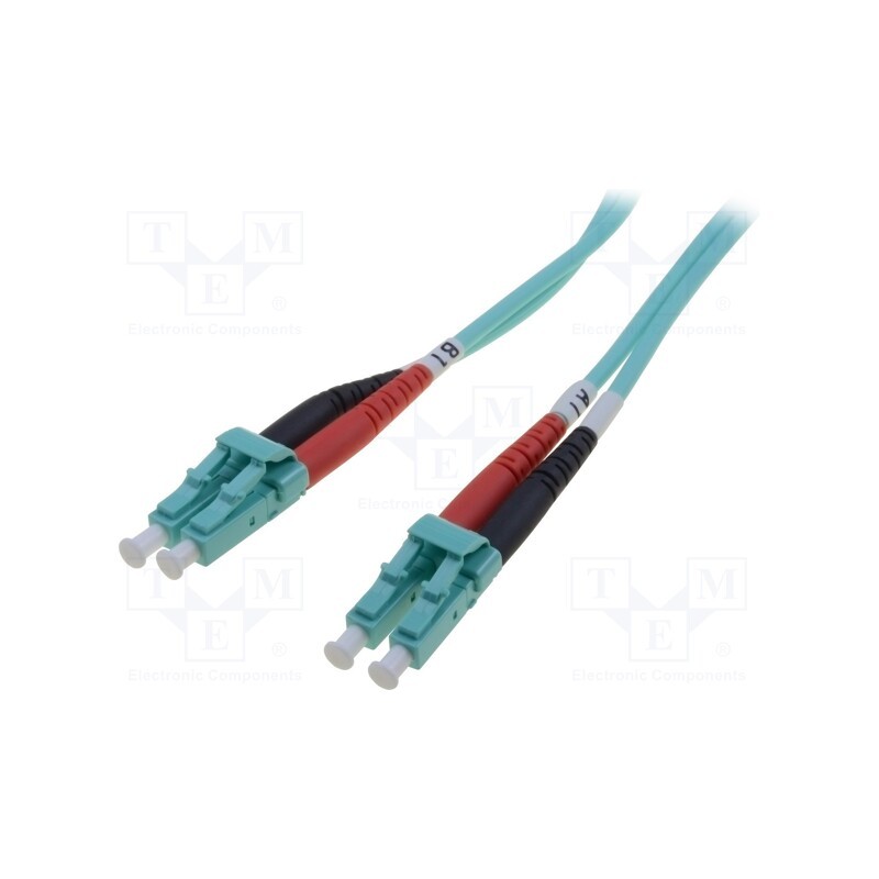 1 pcs x DIGITUS - DK-2533-10/3 - Fiber patch cord, OM3, LC/UPC,both sides, 10m, LSZH, turquoise