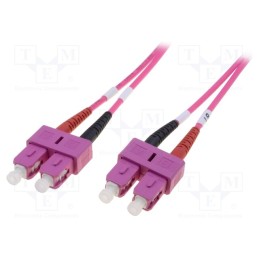 1 pcs x DIGITUS - DK-2522-03-4 - Fiber patch cord, OM4, SC/PC,both sides, 3m, LSZH, purple