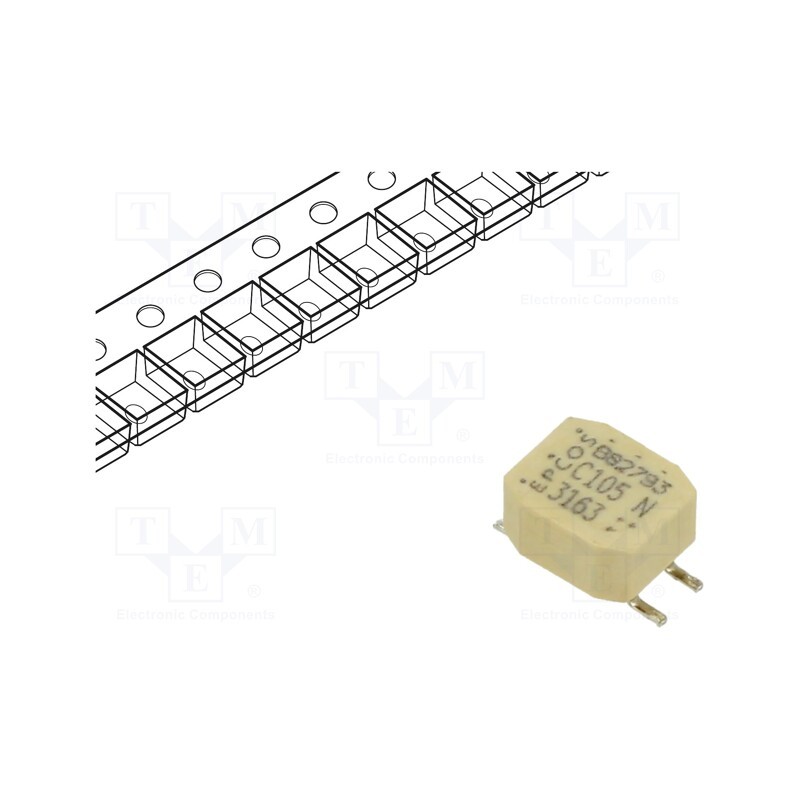 1 pcs x EPCOS - B82793C0105N265 - Inductor: common mode, SMD, 1mH, 700mA, 140mΩ, ±30%, 42VAC