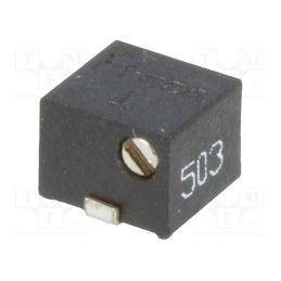 1 pcs x SR PASSIVES - 1801JSMD-50K - Potentiometer: mounting, horizontal,multiturn, 50kΩ, 250mW, SMD